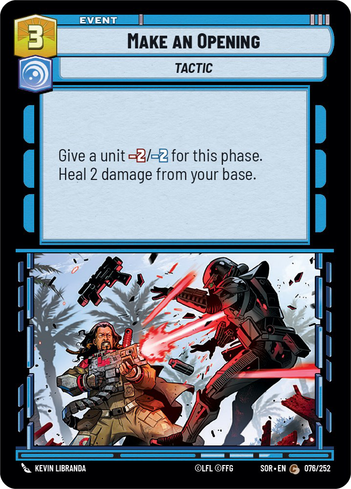 Make an Opening - C 76/252 - Spark of Rebellion SOR - Star Wars Unlimited (Foil)