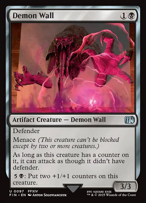 Demon Wall - Final Fantasy FIN - NM - 0097 U (Foil)