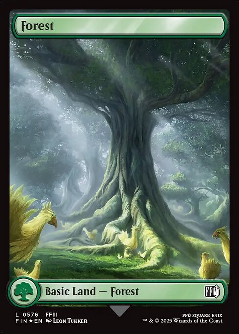 Forest - Final Fantasy FIN - NM - 0576 C (Full Art Surge Foil)