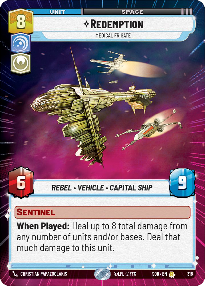Redemption - R 318/252 - Spark of Rebellion SOR - Star Wars Unlimited (Hyperspace)