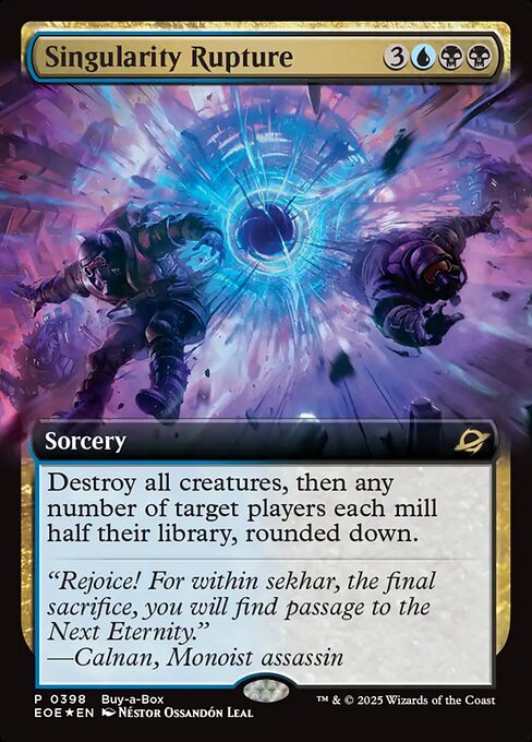 Singularity Rupture - Edge of Eternities EOE - NM - 0398 R (Extended Foil)