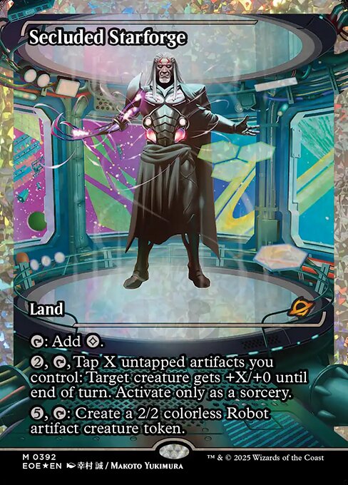 Secluded Starforge - Edge of Eternities EOE - NM - 0392 M (Showcase Foil)