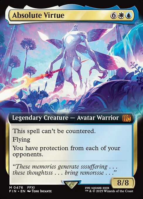 Absolute Virtue - Final Fantasy FIN - NM - 0476 M (Extended Foil)