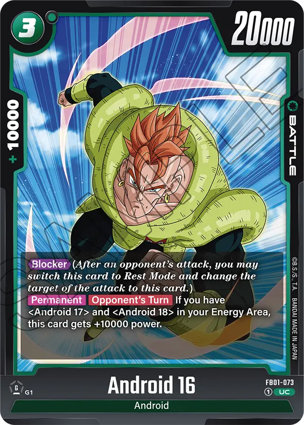 Android 16 - FB01-073 UC - FB01 Awakened Pulse - Fusion World