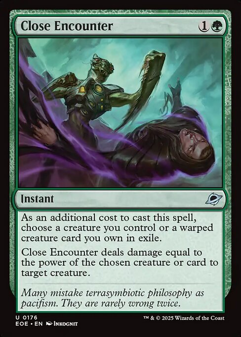 Close Encounter - Edge of Eternities EOE - NM - 0176 U (Foil)