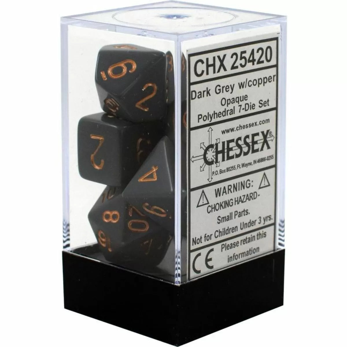 Chessex - 7 Die Set - Opaque Dice