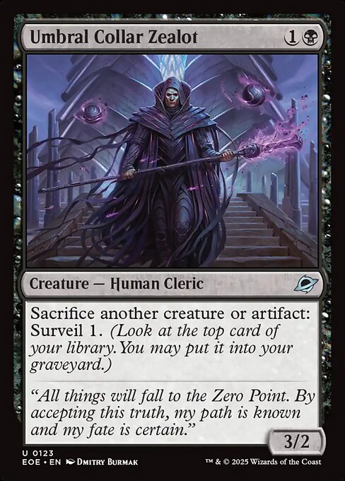 Umbral Collar Zealot - Edge of Eternities EOE - NM - 0123 U (Foil)
