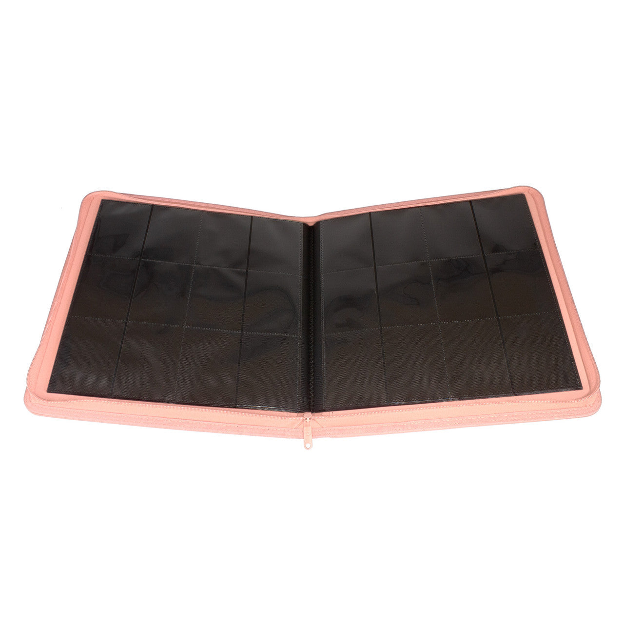 Collector's Series 12 Pocket Zip Trading Card Binder - PINK - Palms Off Gaming