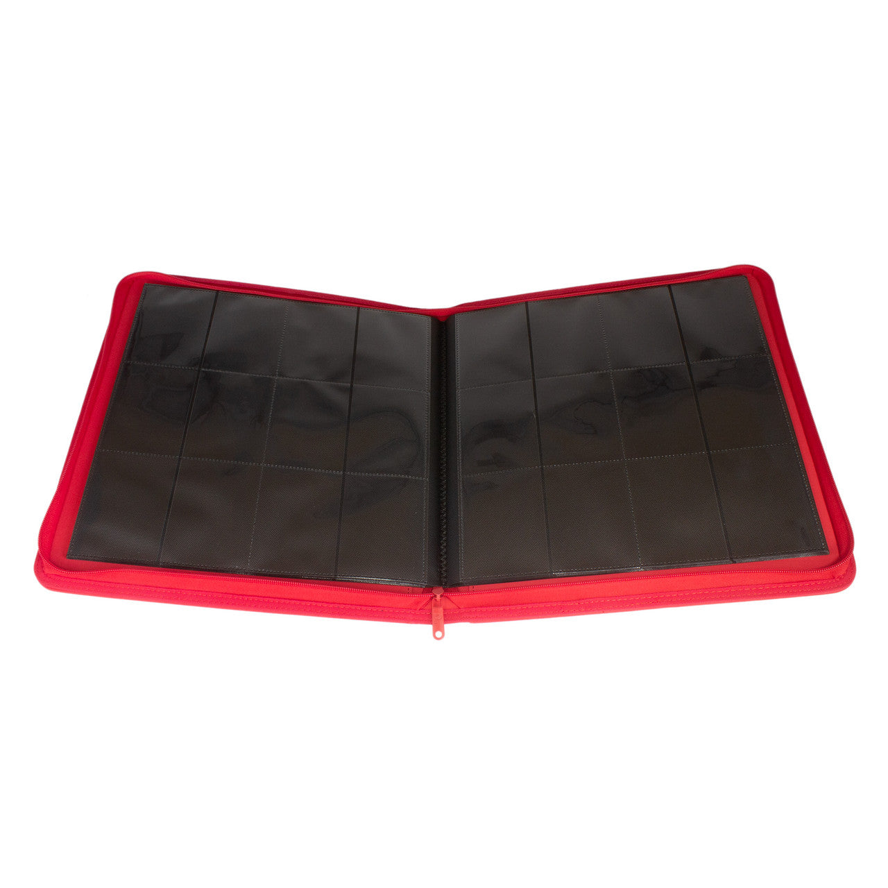 Collector's Series 12 Pocket Zip Trading Card Binder - RED - Palms Off Gaming