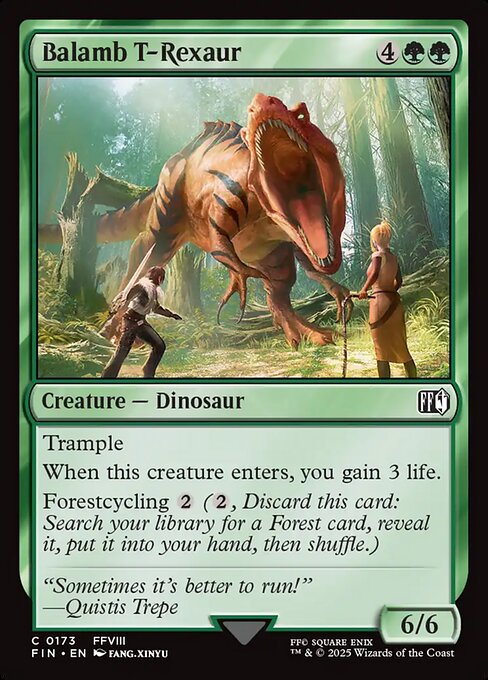 Balamb T-Rexaur - Final Fantasy FIN - NM - 0173 C (Foil)