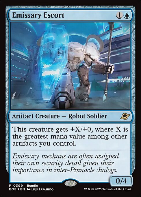 Emissary Escort - Edge of Eternities EOE - NM - 0399 R (Foil)