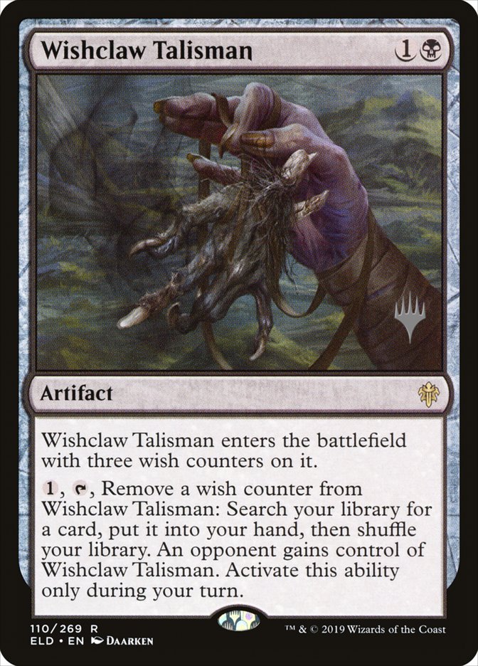 Wishclaw Talisman - Throne of Eldraine ELD - NM - 110 R (Promo)