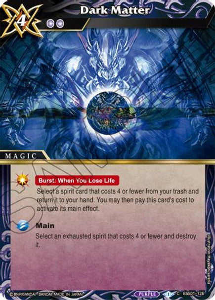 Dark Matter - C BSS01-126 - Dawn of History