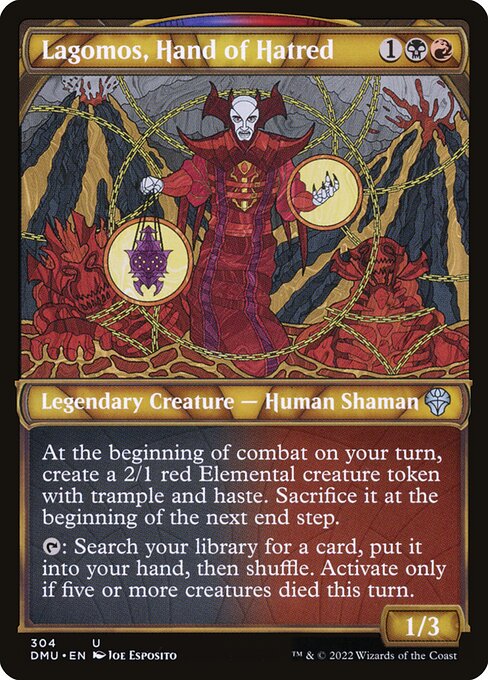 Lagomos, Hand of Hatred - Dominaria United DMU - NM - 304 U (Showcase)