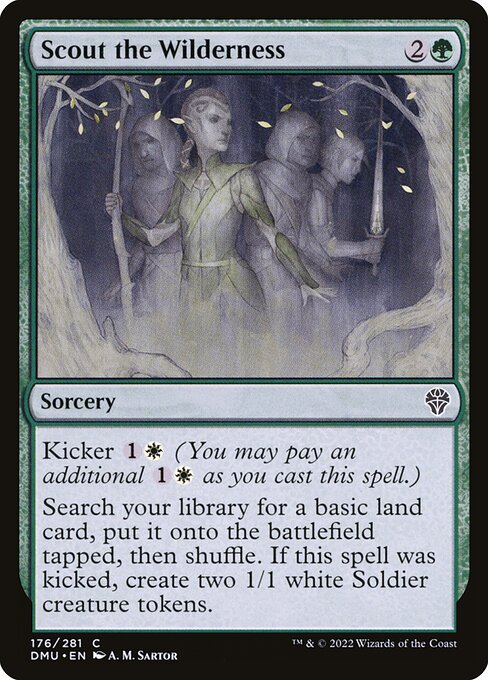 Scout the Wilderness - Dominaria United DMU - NM - 176 C