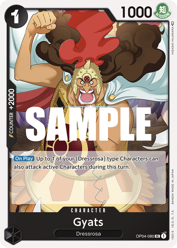 kingdoms of intrigue one piece card game Gyats - OP04-080 UC - OP04 Kingdoms of Intrigue - NM