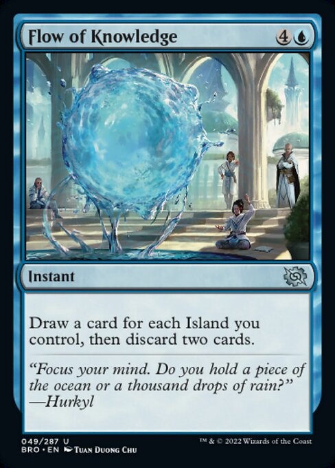 Flow of Knowledge - The Brothers' War BRO - NM - 049 U (Foil)