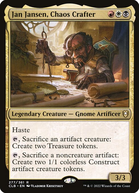 Jan Jansen, Chaos Crafter - Battle for Baldur's Gate CLB - NM - 277 R