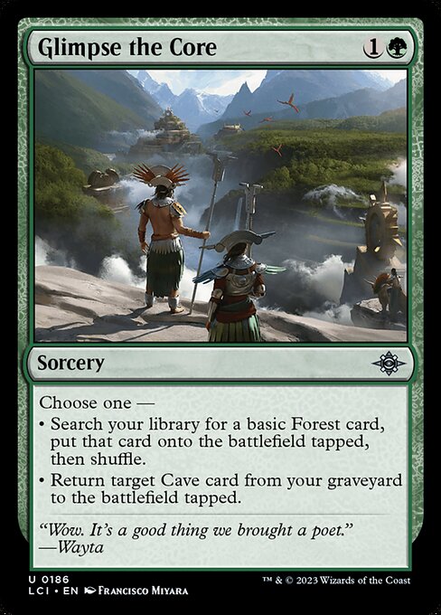 Glimpse the Core - The Lost Caverns of Ixalan LCI - NM - 0186 U