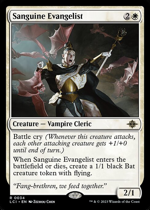 Sanguine Evangelist - The Lost Caverns of Ixalan LCI - NM - 0034 R