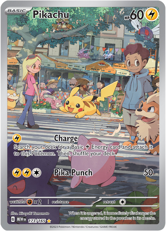 Pikachu - 173/165 IR - Scarlet & Violet 151 - Pokemon TCG (Holo)