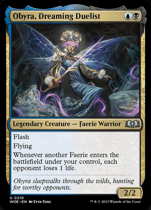 Obyra, Dreaming Duelist - Wilds of Eldraine WOE - NM - 0210 U