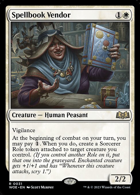 Spellbook Vendor - Wilds of Eldraine WOE - NM - 0031 R