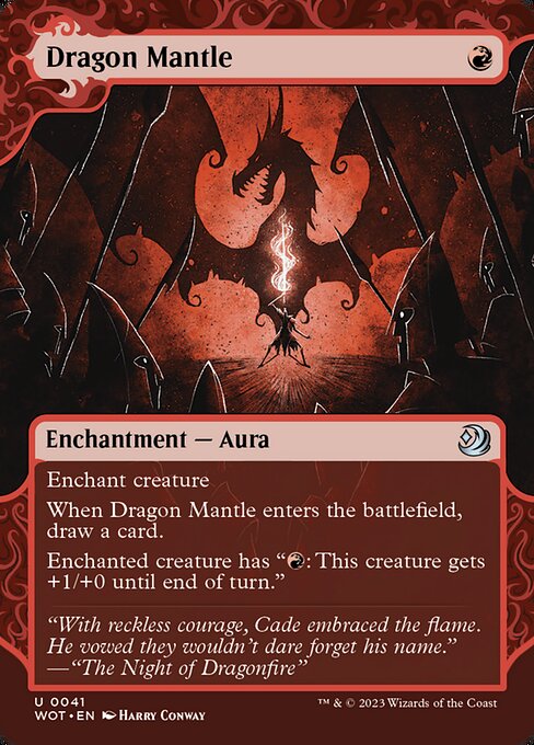 Dragon Mantle - Wilds of Eldraine: Enchanting Tales WOT - NM - 0041 U