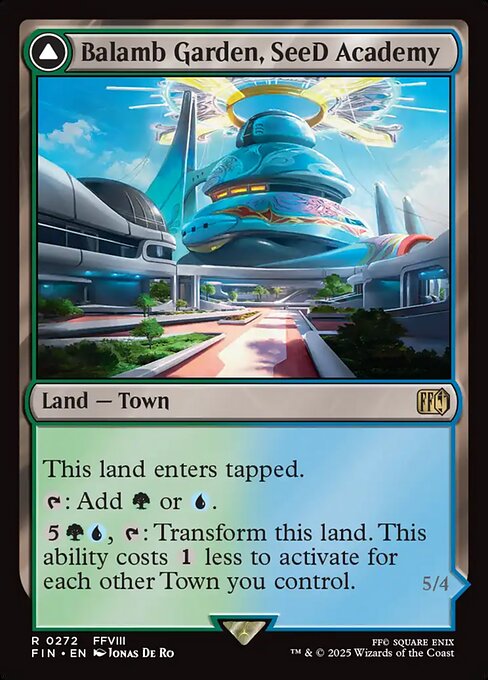 Balamb Garden, SeeD Academy // Balamb Garden, Airborne - Final Fantasy FIN - NM - 0272 R (Foil)