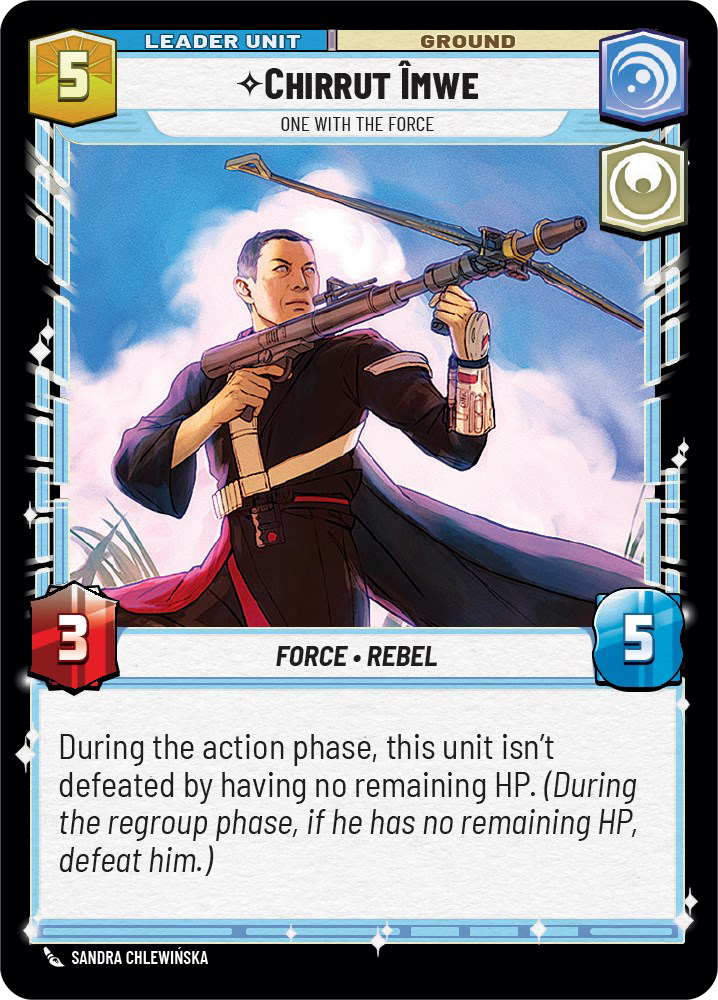 Chirrut Imwe - R 4/252 - Spark of Rebellion SOR - Star Wars Unlimited