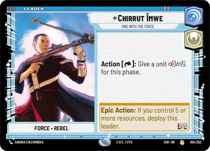 Chirrut Imwe - R 4/252 - Spark of Rebellion SOR - Star Wars Unlimited