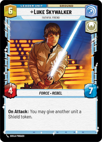 Luke Skywalker - S 5/252 - Spark of Rebellion SOR - Star Wars Unlimited