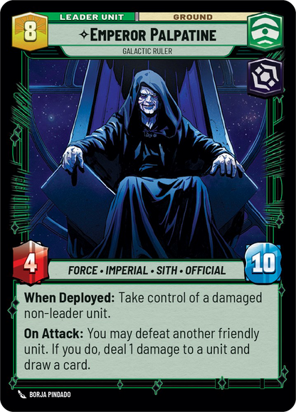 Emperor Palpatine - R 6/252 - Spark of Rebellion SOR - Star Wars Unlimited