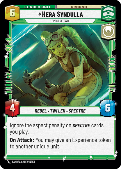 Hera Syndulla - R 8/252 - Spark of Rebellion SOR - Star Wars Unlimited