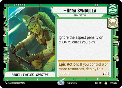 Hera Syndulla - R 8/252 - Spark of Rebellion SOR - Star Wars Unlimited