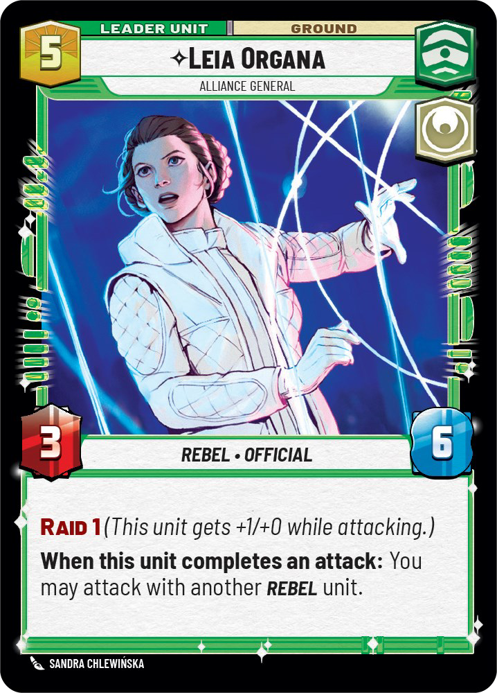 Leia Organa - C 9/252 - Spark of Rebellion SOR - Star Wars Unlimited