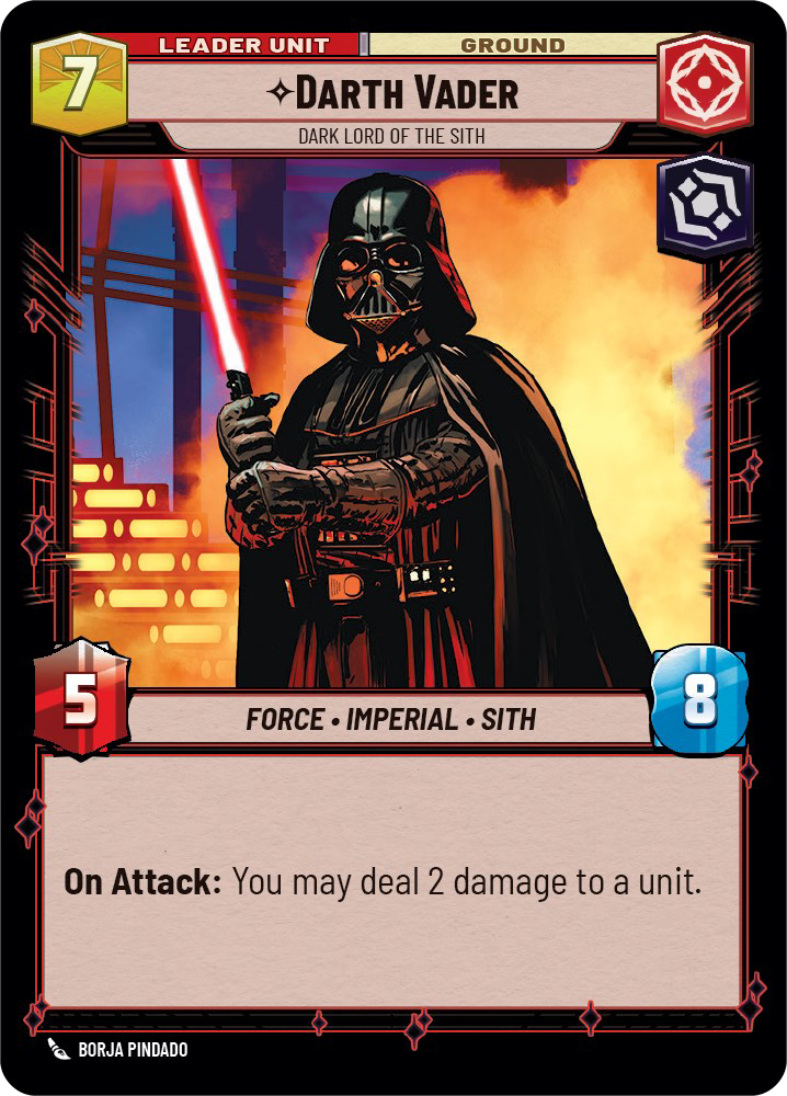 Darth Vader - S 10/252 - Spark of Rebellion SOR - Star Wars Unlimited