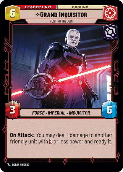 Grand Inquisitor - R 11/252 - Spark of Rebellion SOR - Star Wars Unlimited