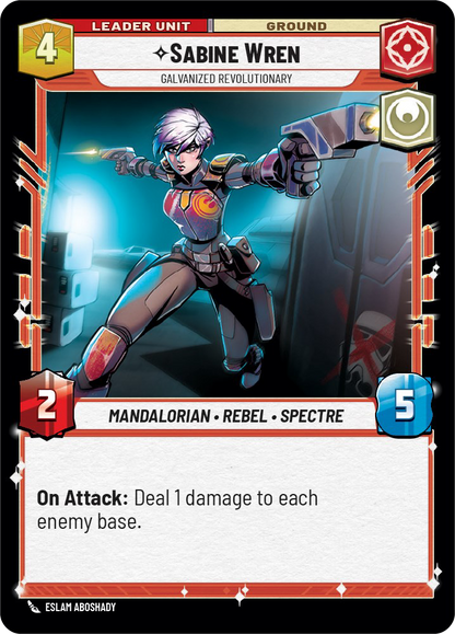 Sabine Wren - C 14/252 - Spark of Rebellion SOR - Star Wars Unlimited