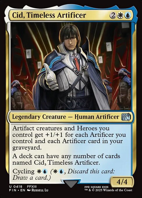 Cid, Timeless Artificer - Final Fantasy FIN - NM - 0418 U (Foil)