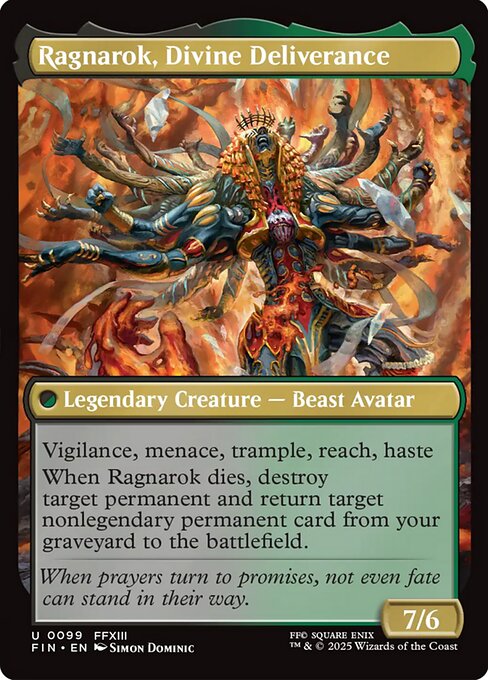 Ragnarok, Divine Deliverance - Final Fantasy FIN - NM - 099b U (Foil)