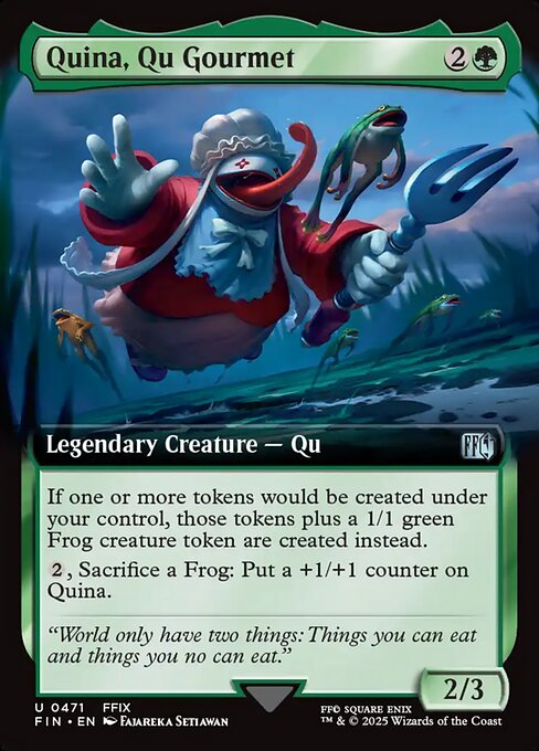 Quina, Qu Gourmet - Final Fantasy FIN - NM - 0471 U (Extended Foil)