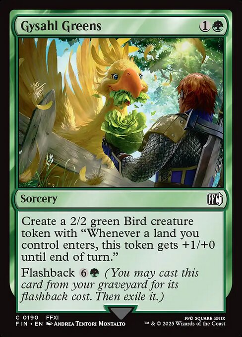 Gysahl Greens - Final Fantasy FIN - NM - 0190 C (Foil)