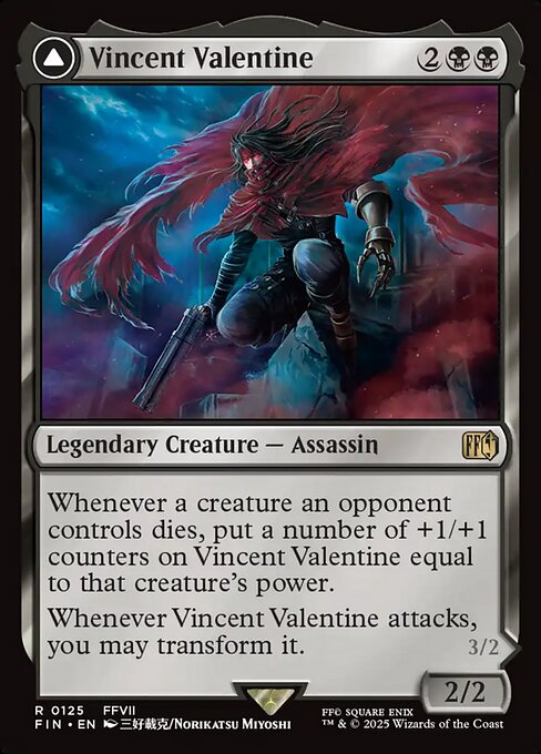 Vincent Valentine // Galian Beast - Final Fantasy FIN - NM - 0125 R (Foil)