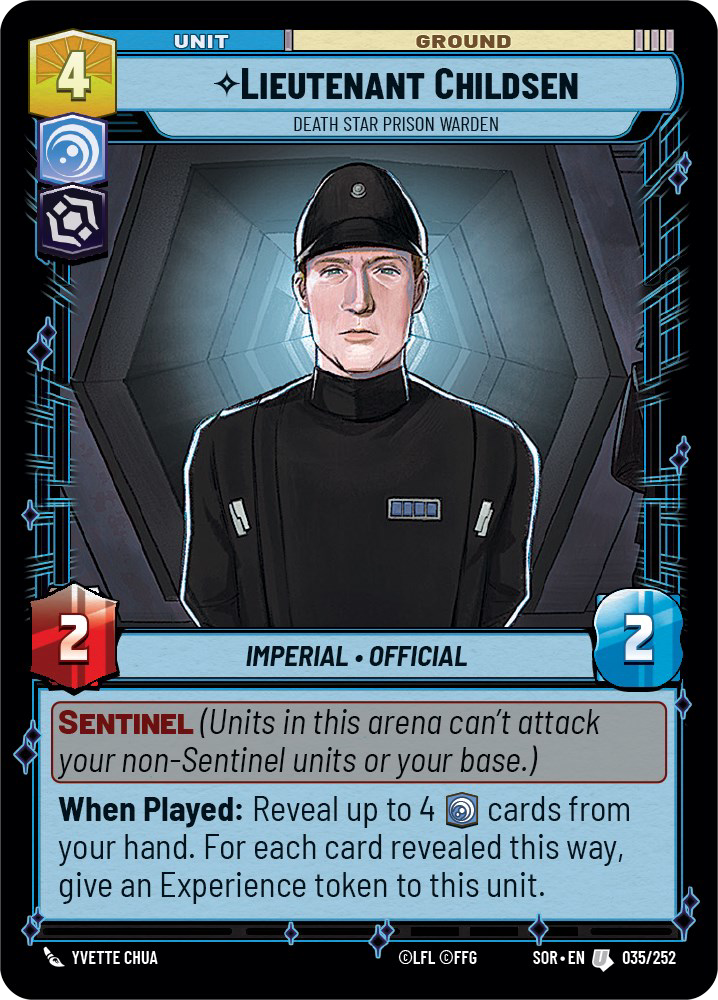 Lieutenant Childsen - U 35/252 - Spark of Rebellion SOR - Star Wars Unlimited