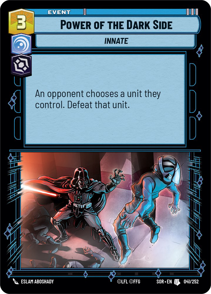 Power of the Dark Side - U 41/252 - Spark of Rebellion SOR - Star Wars Unlimited (Foil)