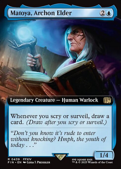 Matoya, Archon Elder - Final Fantasy FIN - NM - 0439 R (Extended Foil)