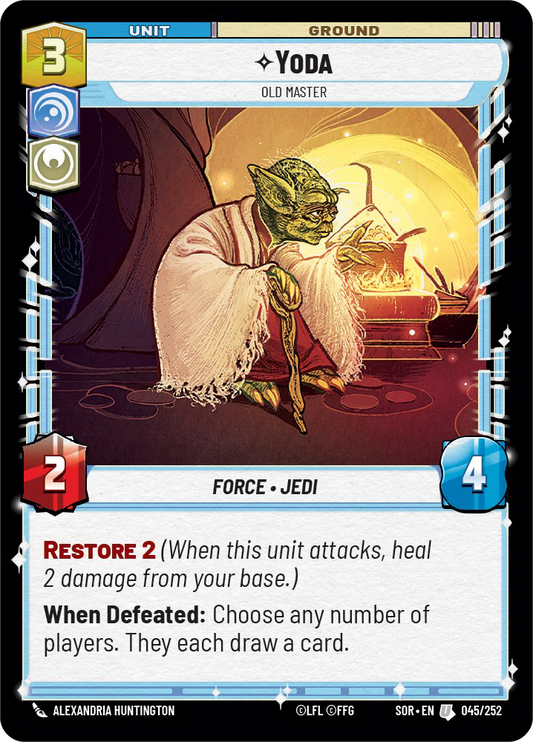 Yoda - U 45/252 - Spark of Rebellion SOR - Star Wars Unlimited