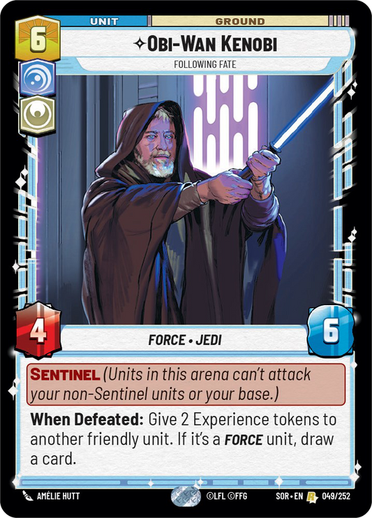 Obi-Wan Kenobi - R 49/252 - Spark of Rebellion SOR - Star Wars Unlimited (Foil)