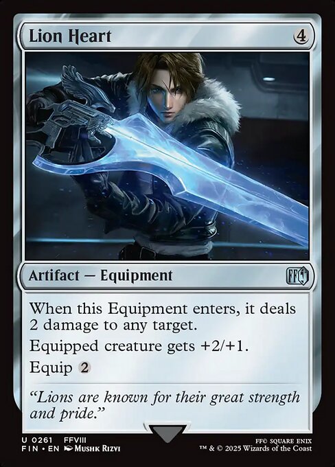 Lion Heart - Final Fantasy FIN - NM - 0261 U (Foil)